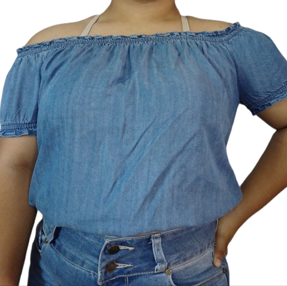 CL512 Becool Raglan crop Blouse for women size L